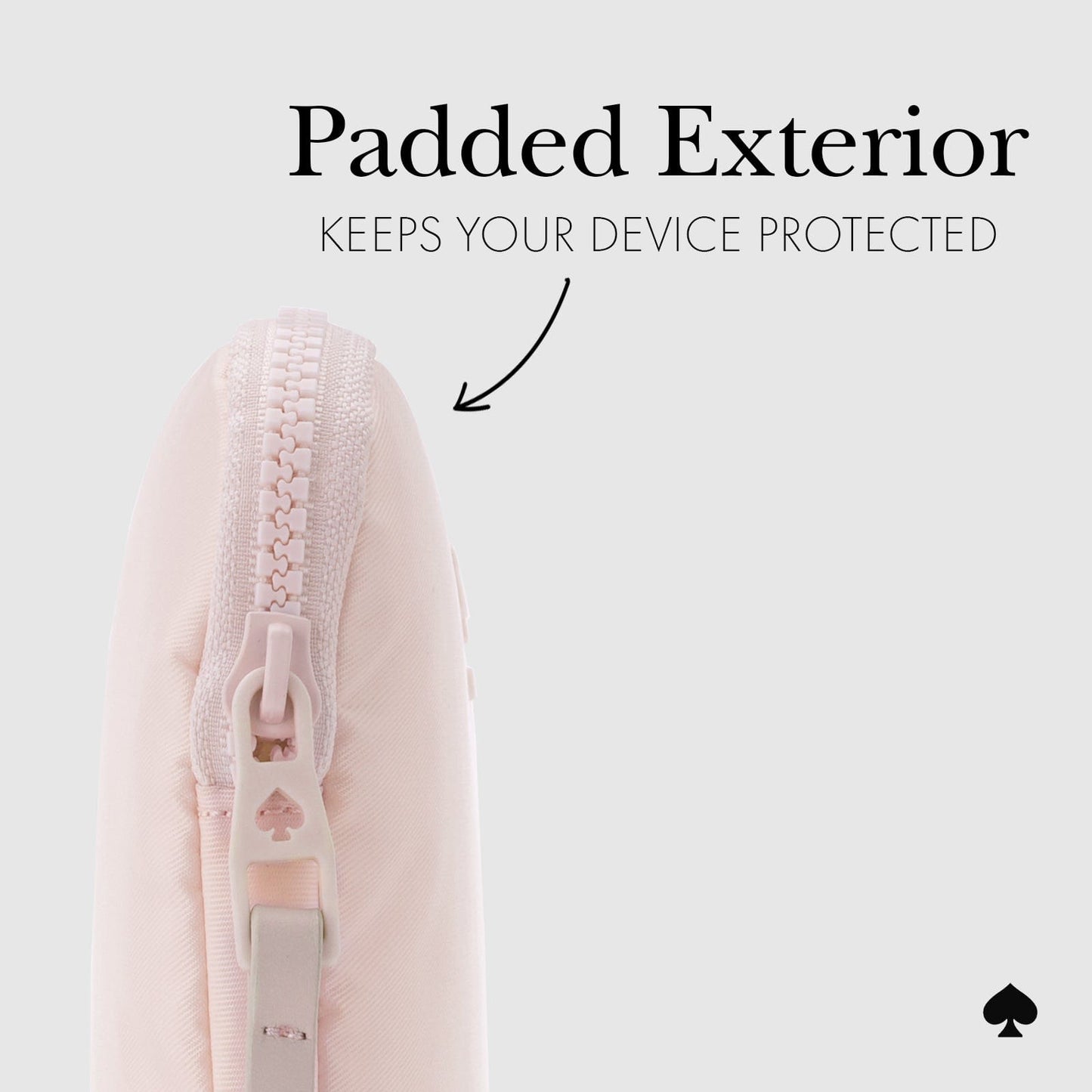 kate spade new york Chalk Pink Puffer Sleeve - Laptop Sleeve 16"