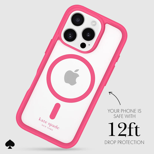 kate spade new york Ultra Protective Pom Pom Pink MagSafe - iPhone 16 Pro