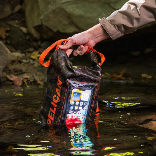Pelican Marine Waterproof 5L Dry Bag (Hunter Camo) - Phone Pouch