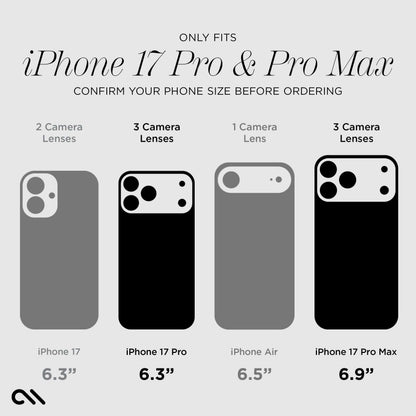 Camera Lens Protector Black - iPhone 17 Pro / 17 Pro Max