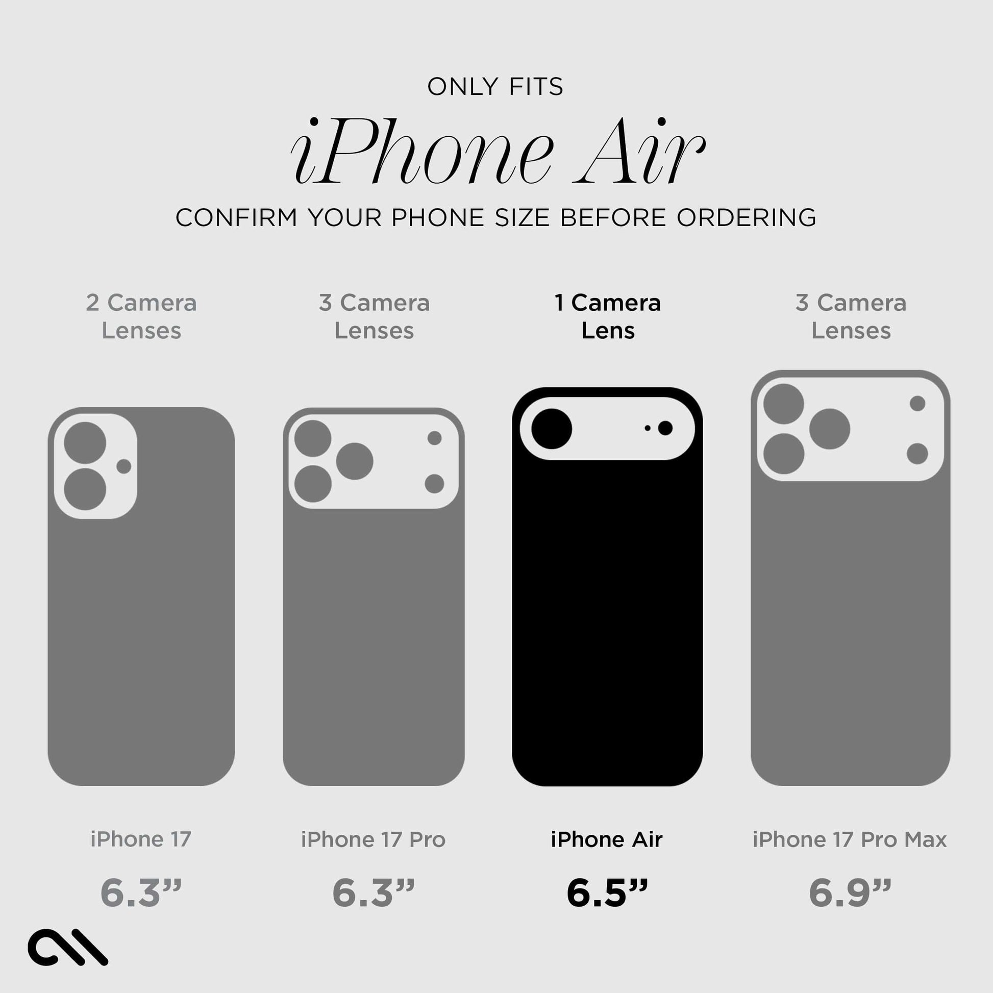 Camera Lens Protector Black - iPhone Air