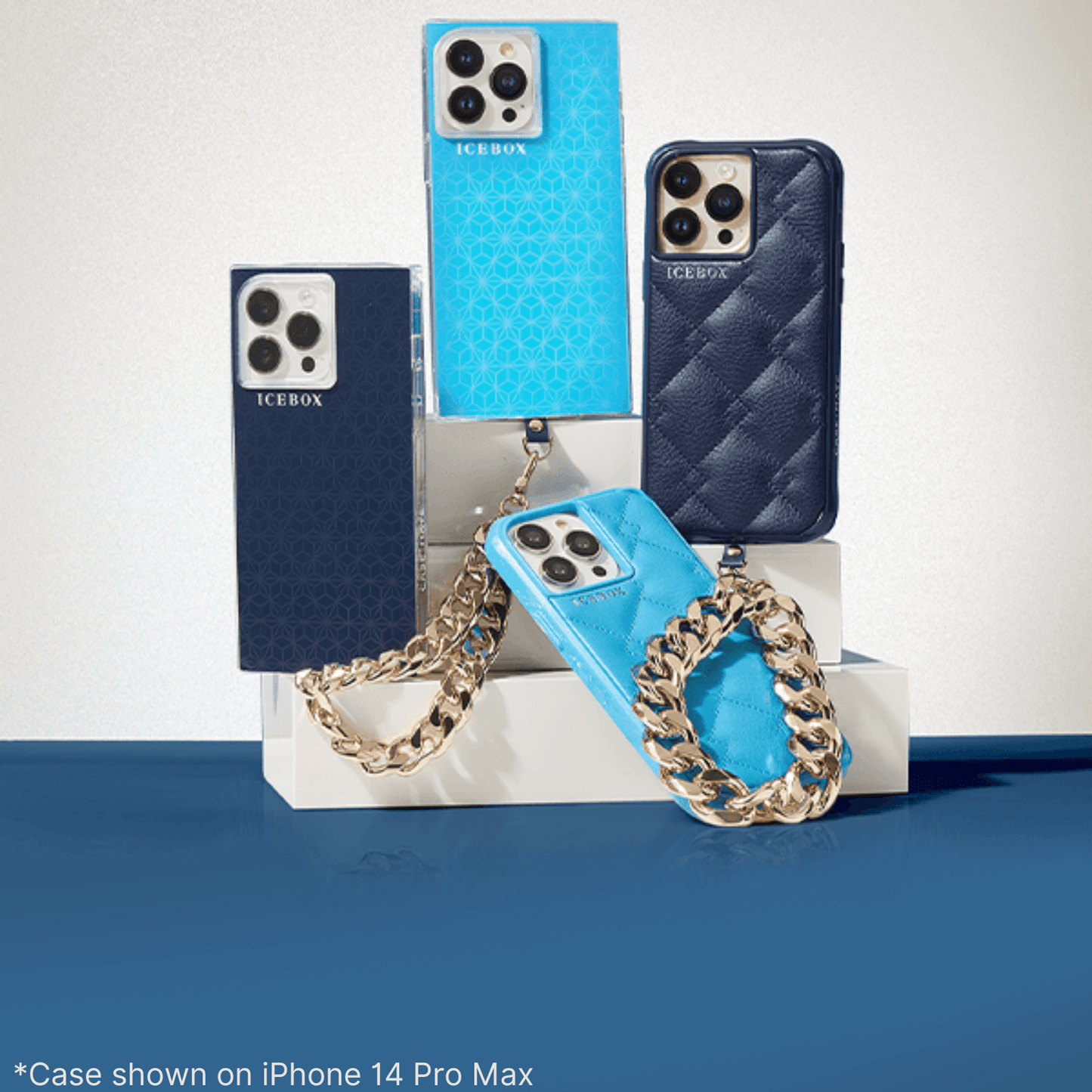 Icebox Facet Blue Gold (MagSafe) - iPhone 14