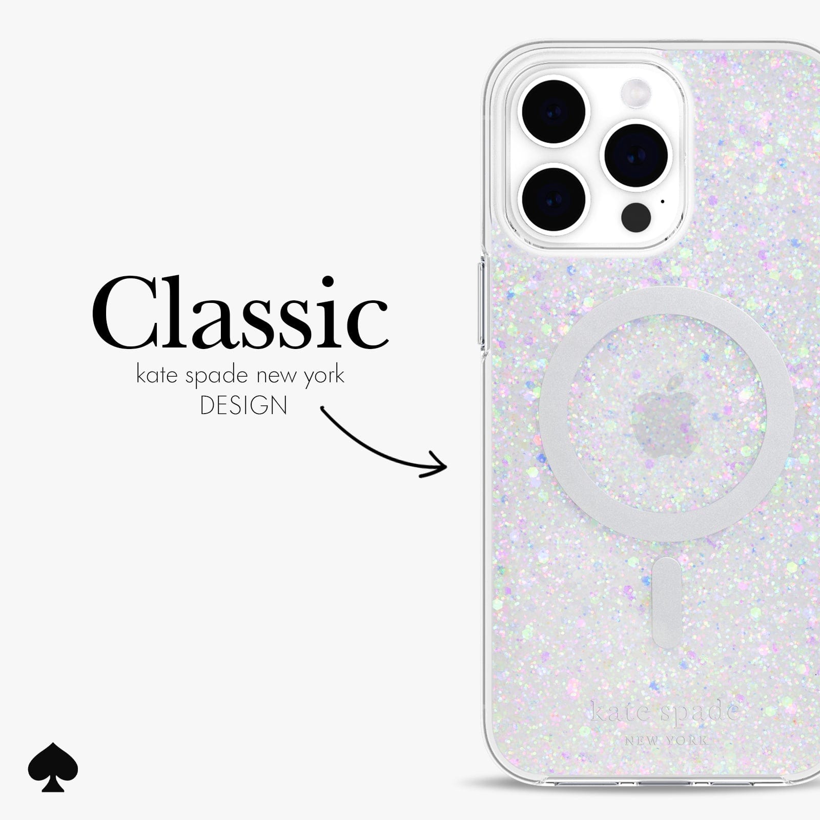 kate spade new york Chunky Glitter MagSafe - iPhone 15 Pro Max