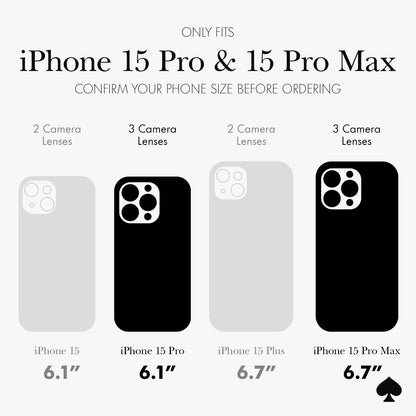 kate spade new york Camera Lens Protector Set in Stone Nightfall - iPhone 15 Pro / Pro Max