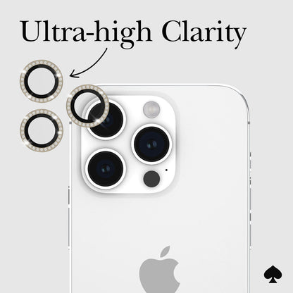 kate spade new york Camera Lens Protector Set in Stone Gold - iPhone 15 Pro / Pro Max