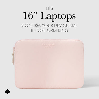 kate spade new york Chalk Pink Puffer Sleeve - Laptop Sleeve 16"