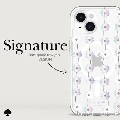 kate spade new york Tough Daisy Chain Iridescent MagSafe - iPhone 15 Plus