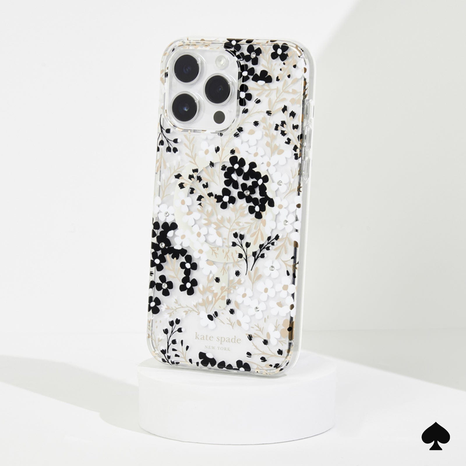 kate spade new york Multi Floral Black and White MagSafe - iPhone 15 Pro Max