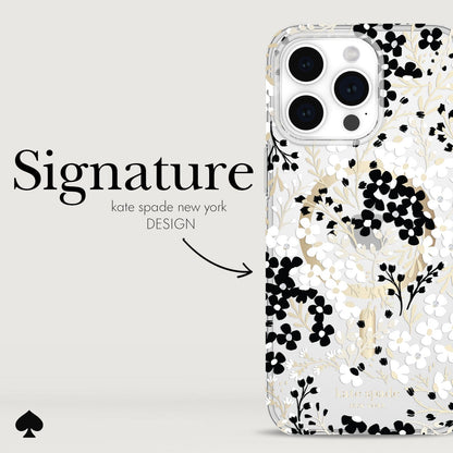 kate spade new york Multi Floral Black and White MagSafe - iPhone 14 Pro Max