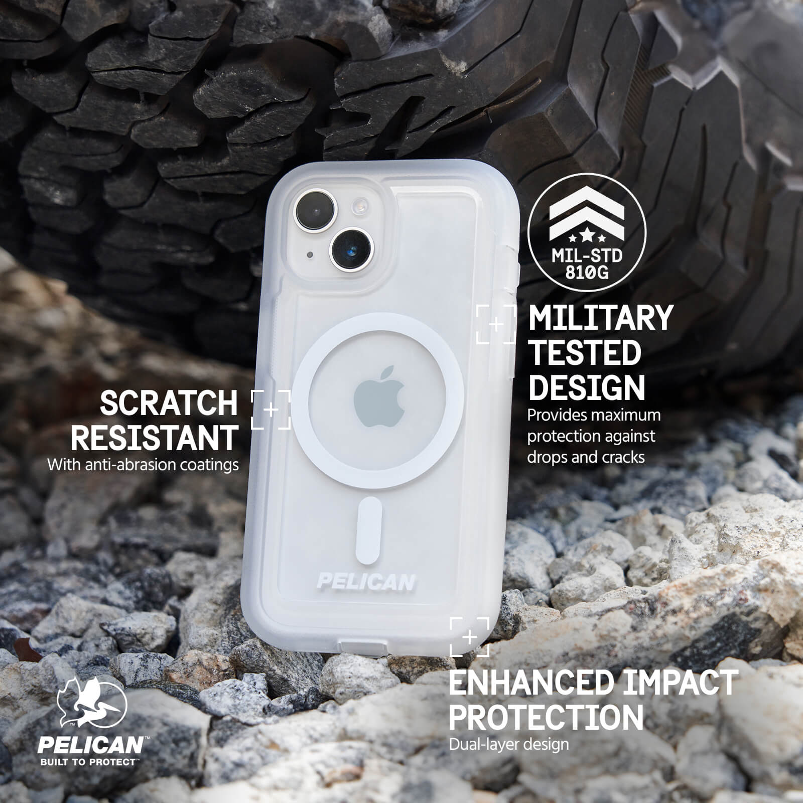 Pelican Voyager Clear MagSafe - iPhone 15