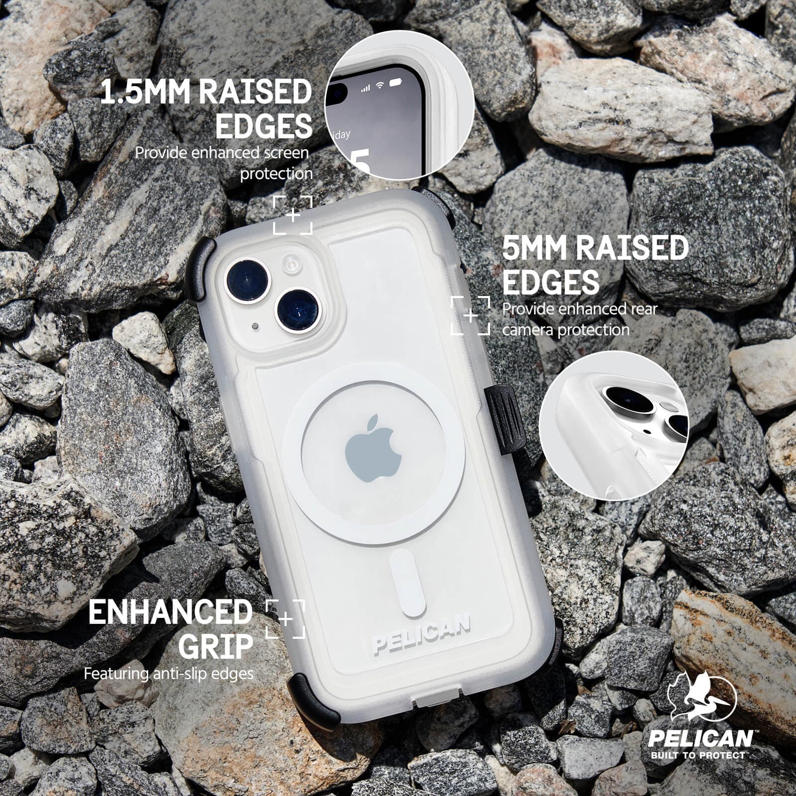 Pelican Voyager Clear MagSafe - iPhone 15