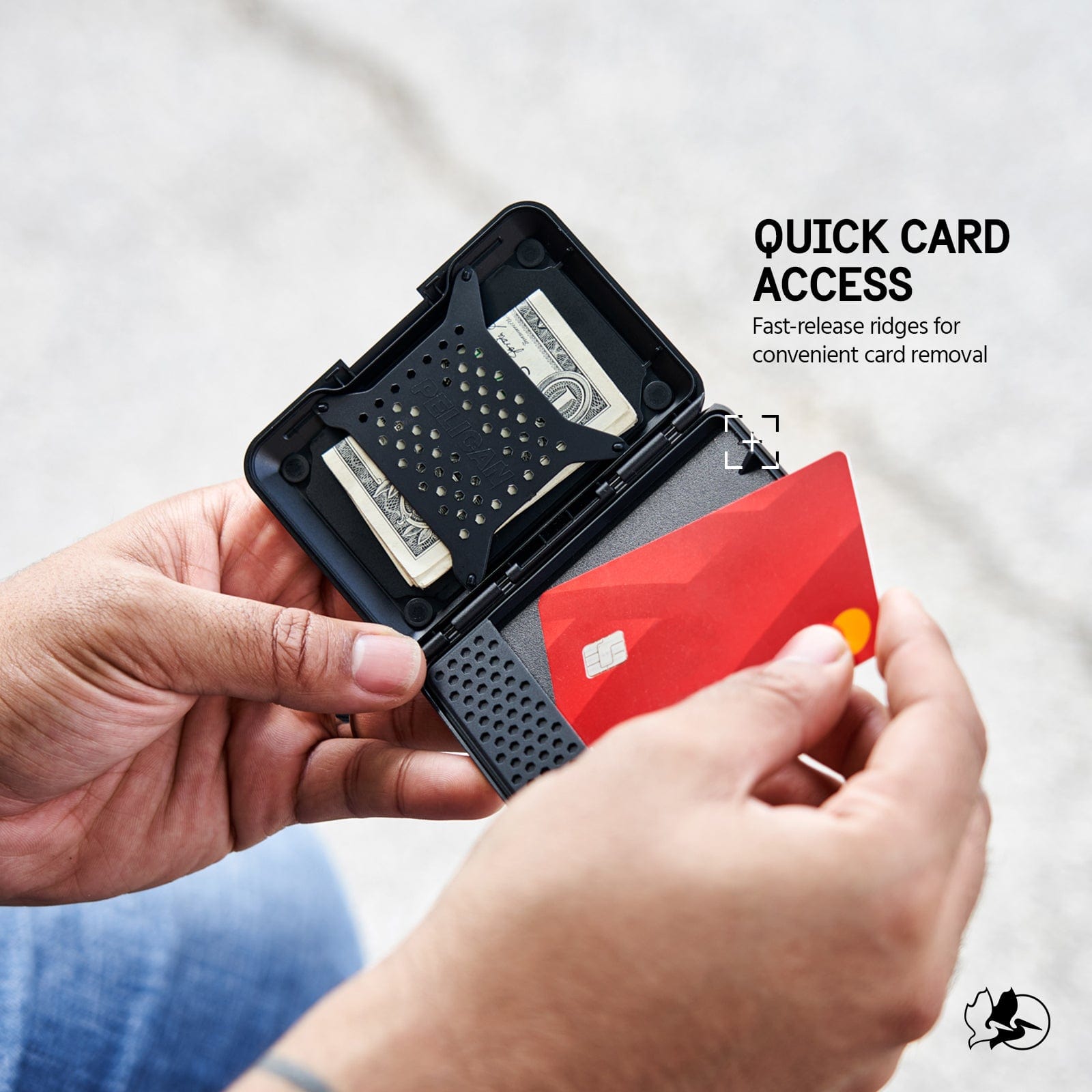 Pelican Shield MagSafe RFID Blocking Wallet Carbon