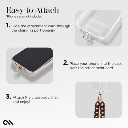 Tortoiseshell Chain Phone Crossbody