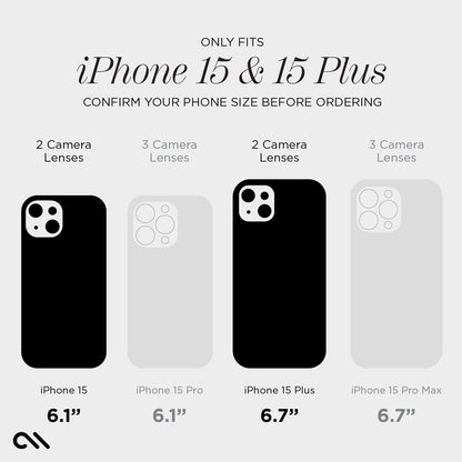Camera Lens Protector Black - iPhone 15 / 15 Plus