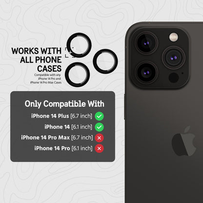 Pelican Camera Lens Protector (Black) - iPhone 14 Pro / 14 Pro Max