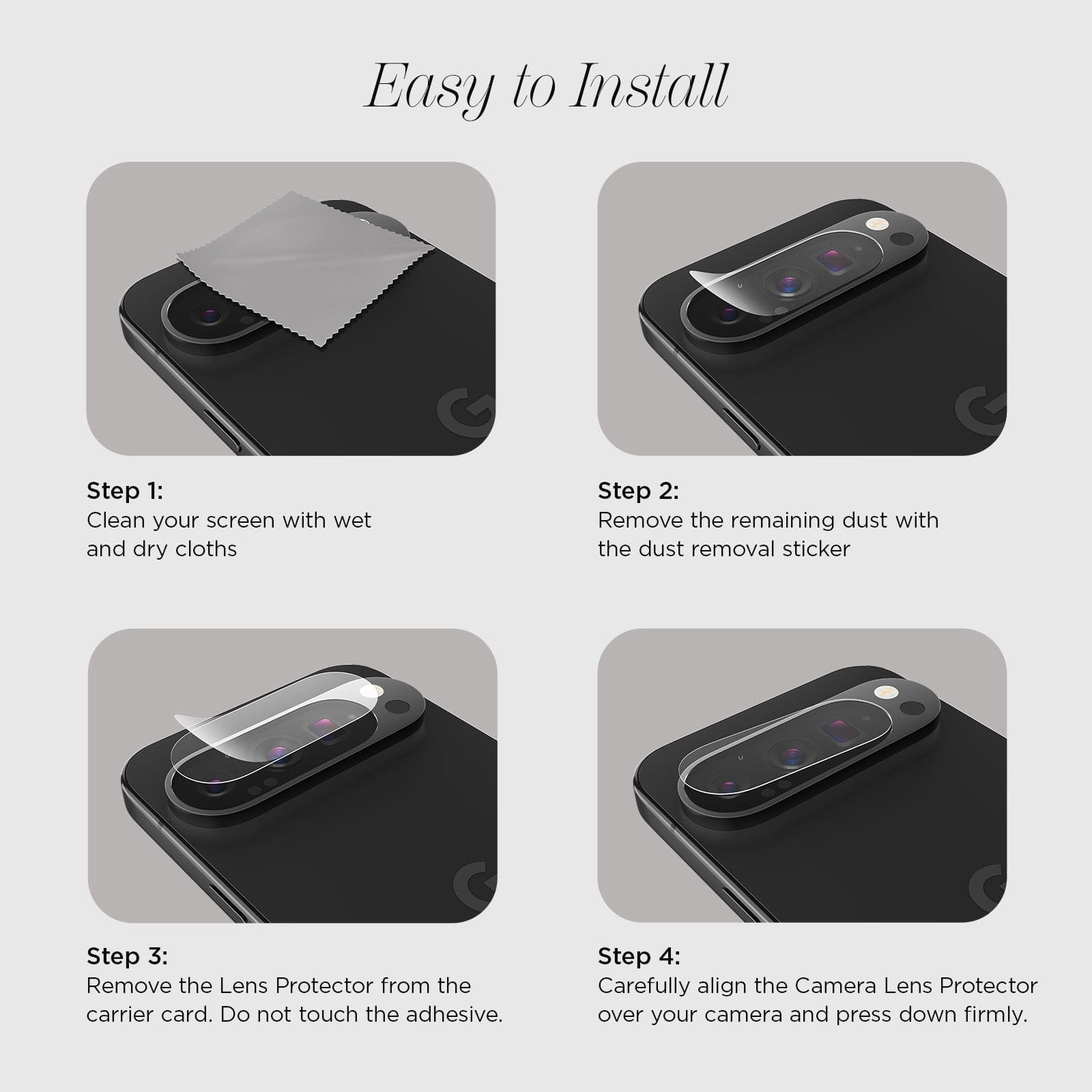 Glass Camera Lens Protector - Pixel 10 Pro