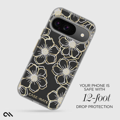 Floral Gems (Gold) - Pixel 9 / 9 Pro