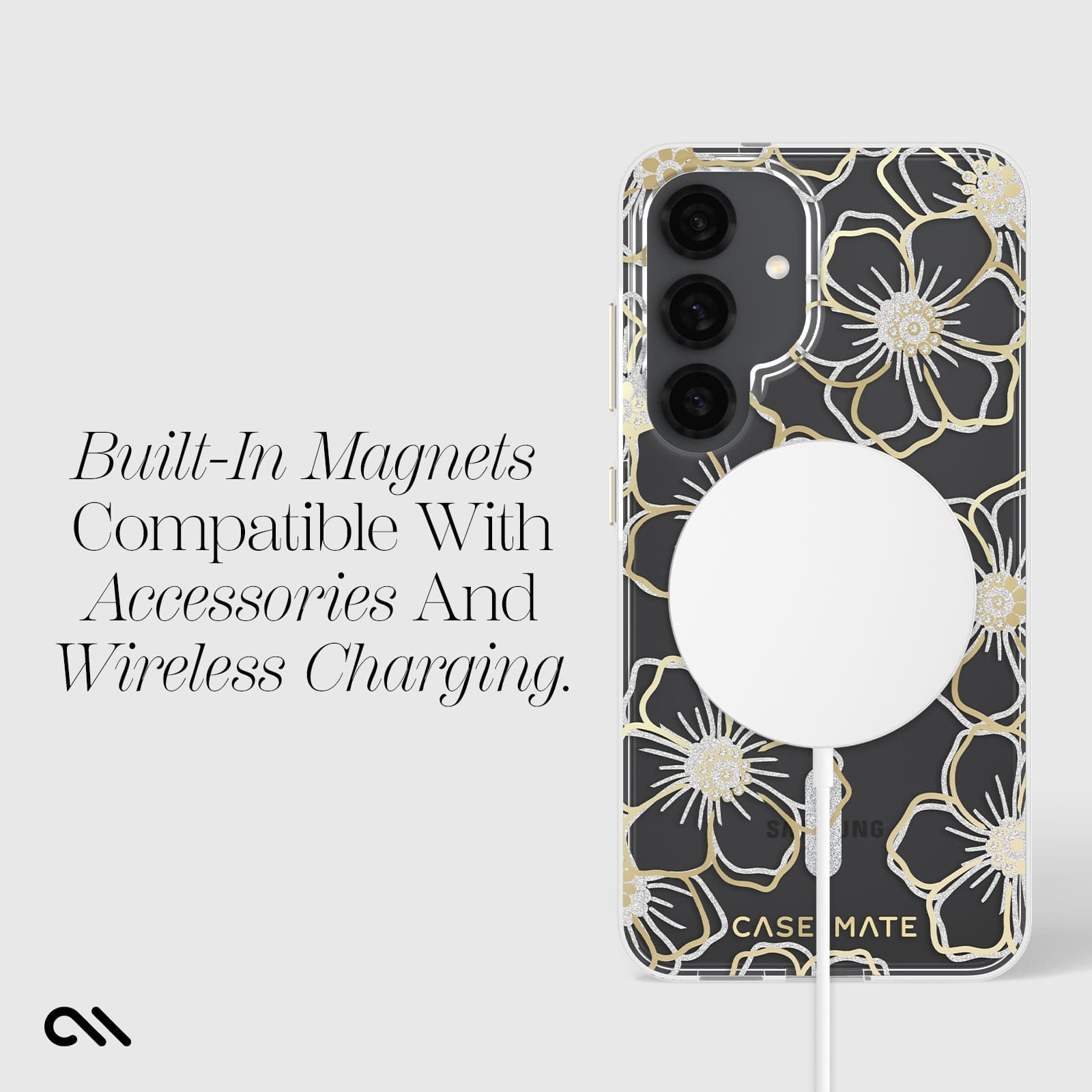 Floral Gems with Magnet- Galaxy S25
