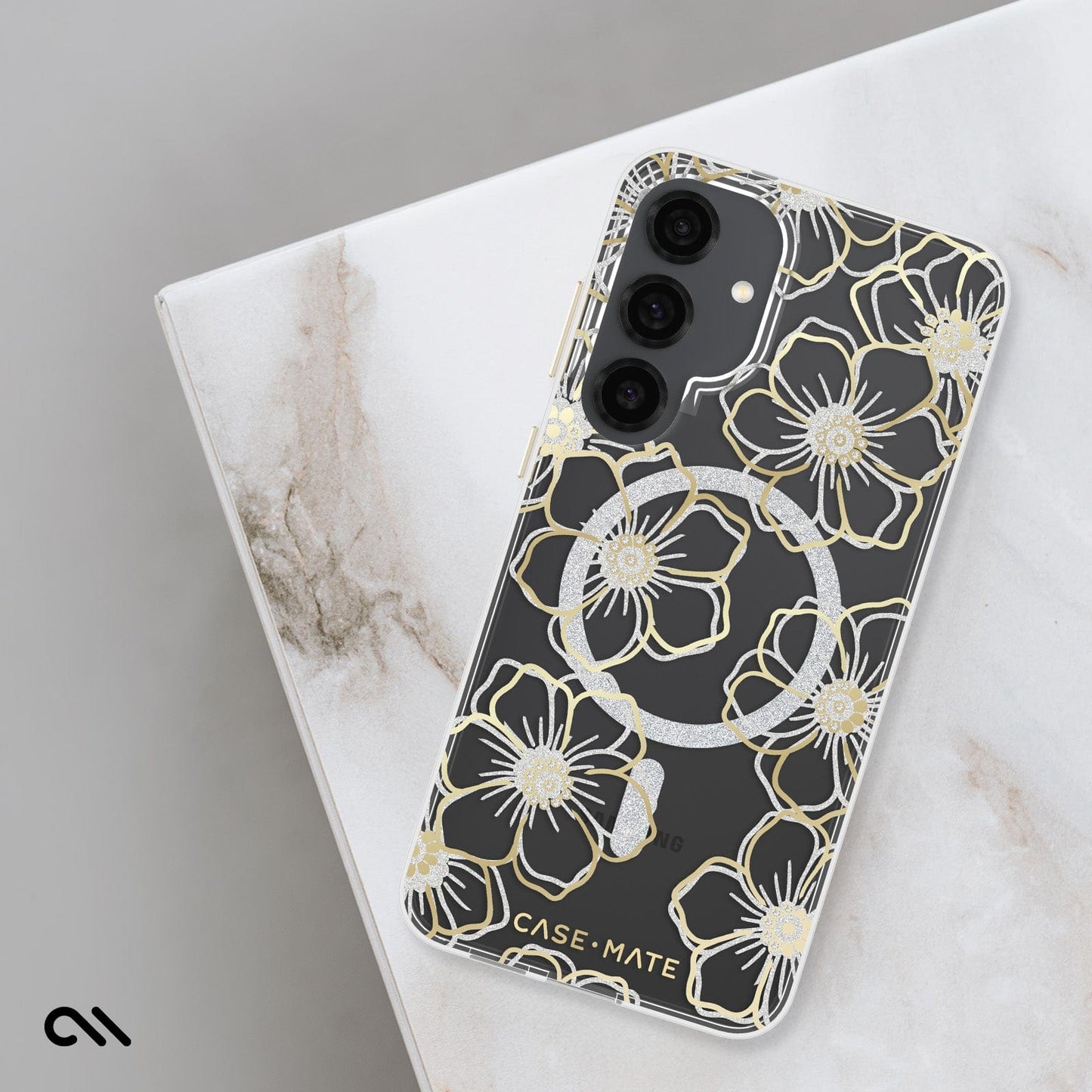 Floral Gems with Magnet- Galaxy S25+
