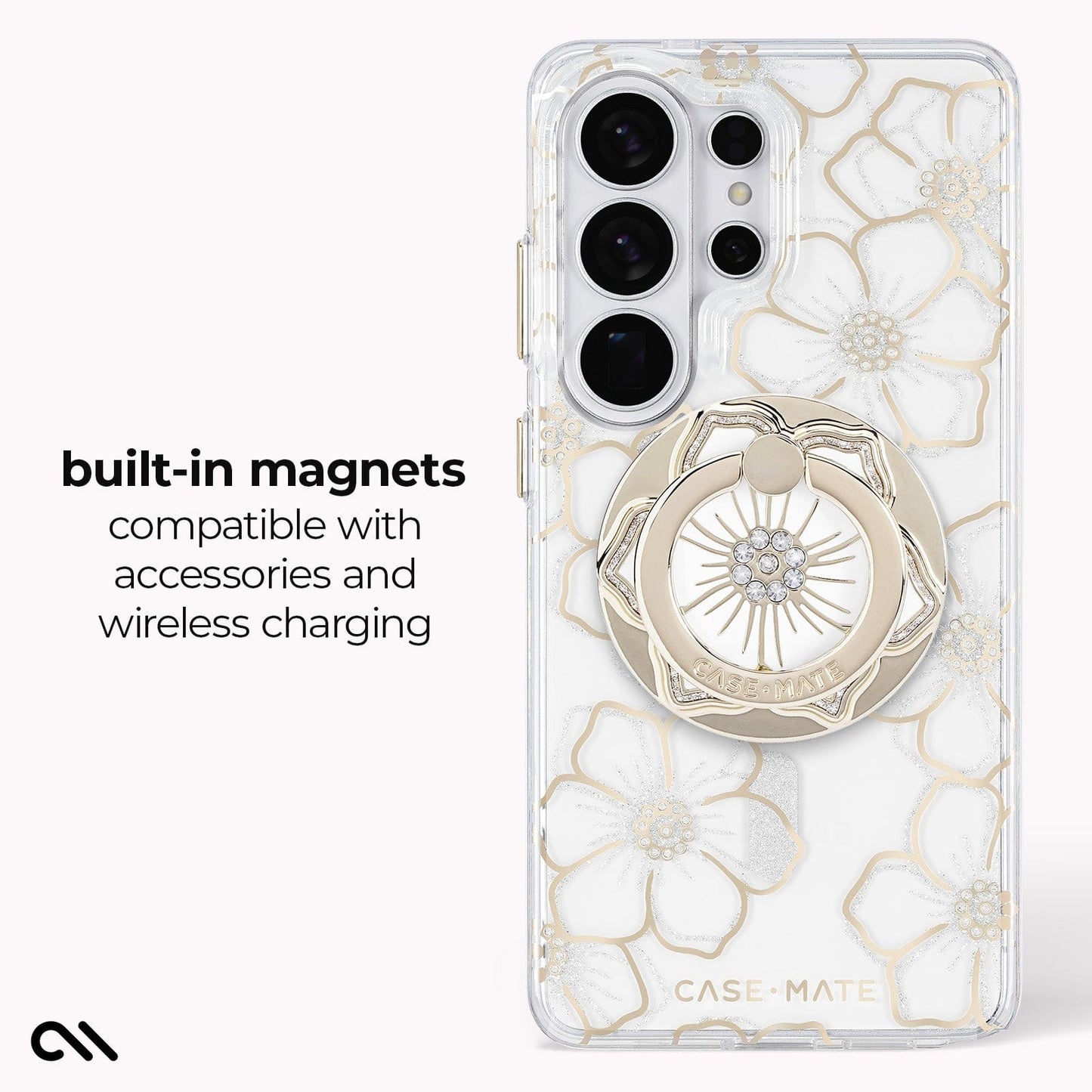 Floral Gems with Magnet - Galaxy S26 Ultra