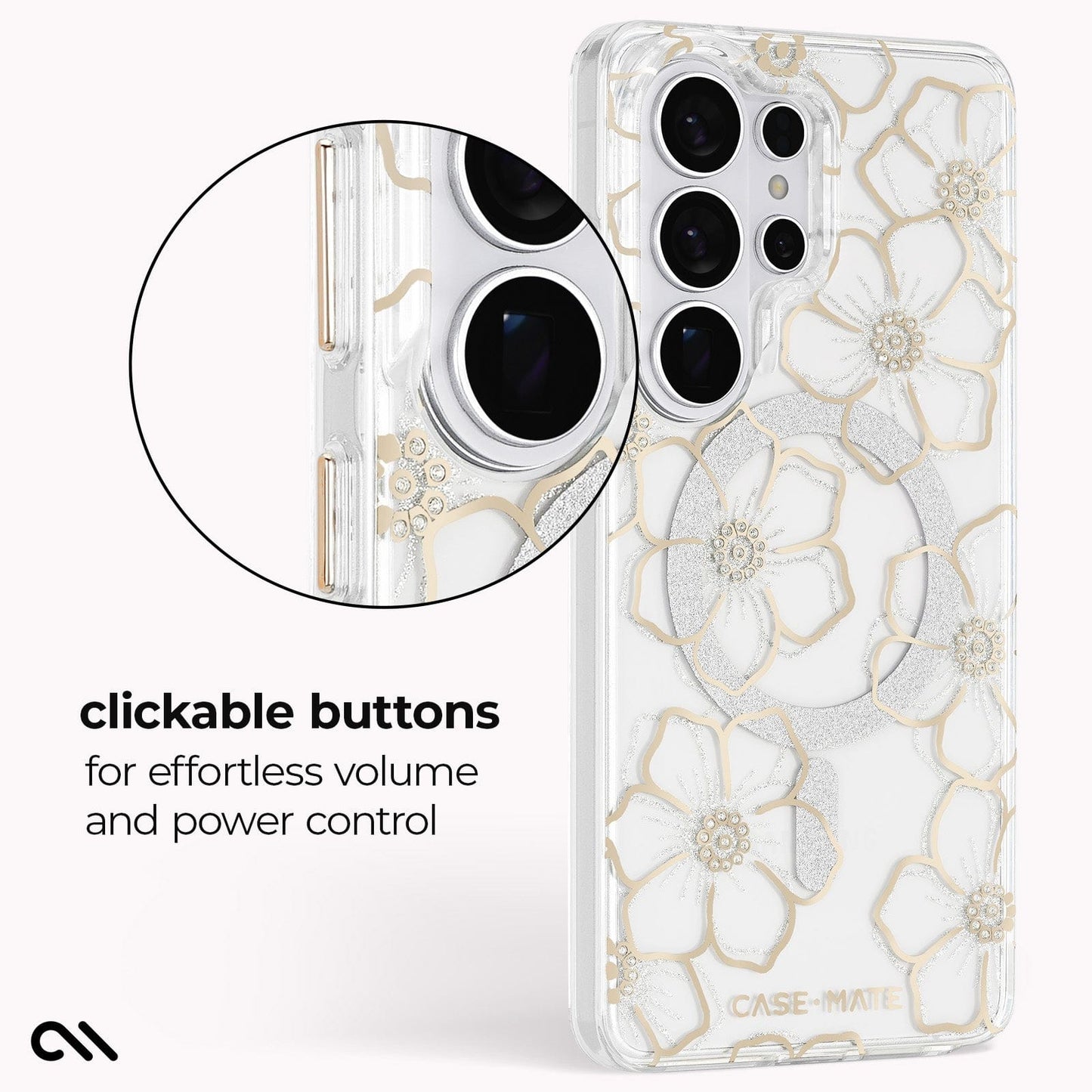 Floral Gems with Magnet - Galaxy S26 Ultra