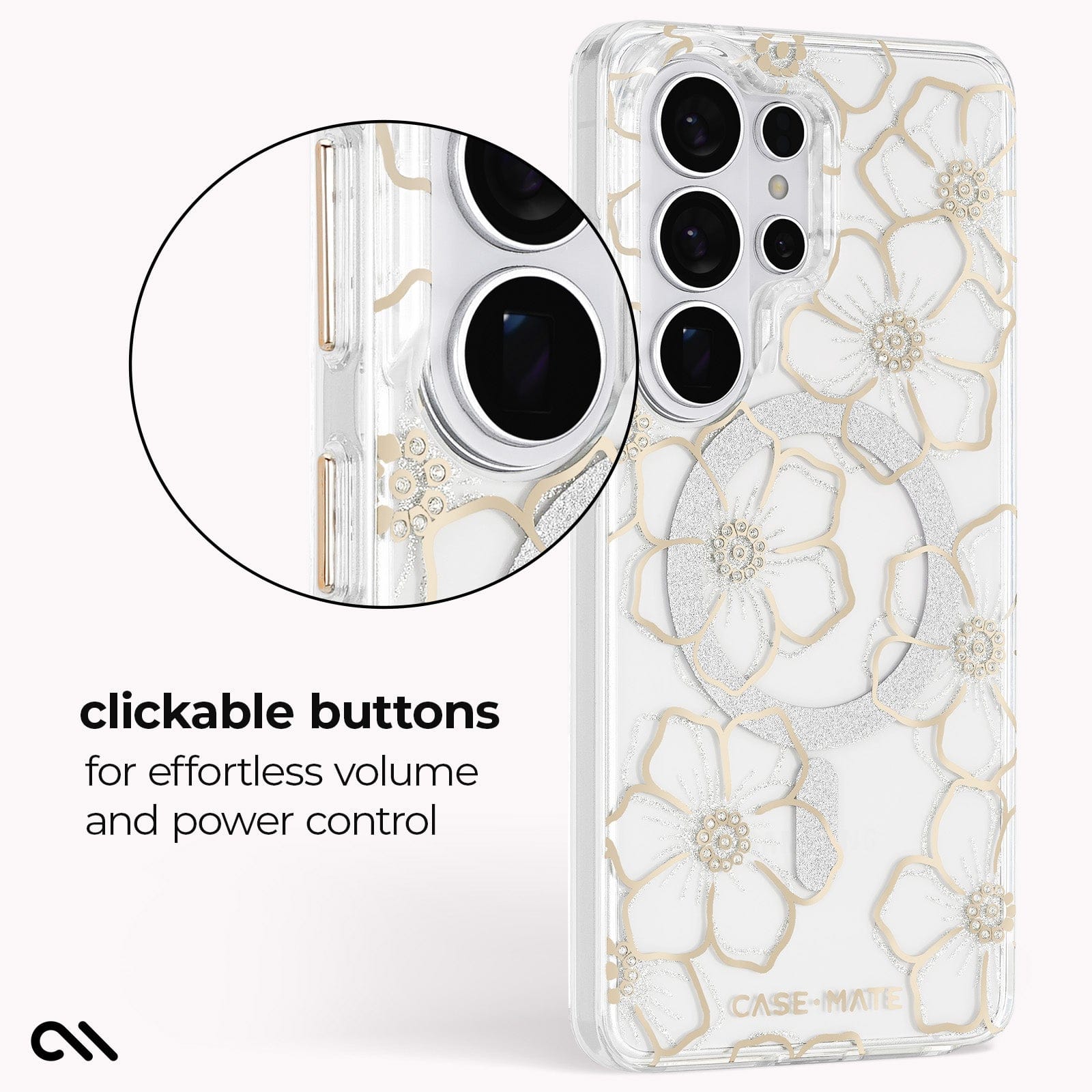 Floral Gems with Magnet - Galaxy S26 Ultra