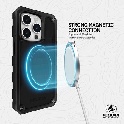 Pelican Shield Brushed Aluminum MagSafe - iPhone 15 Pro Max