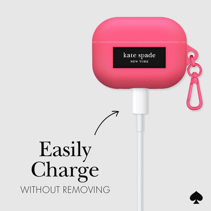 kate spade new york Silicone Pom Pom Pink - AirPods Pro 1 & 2