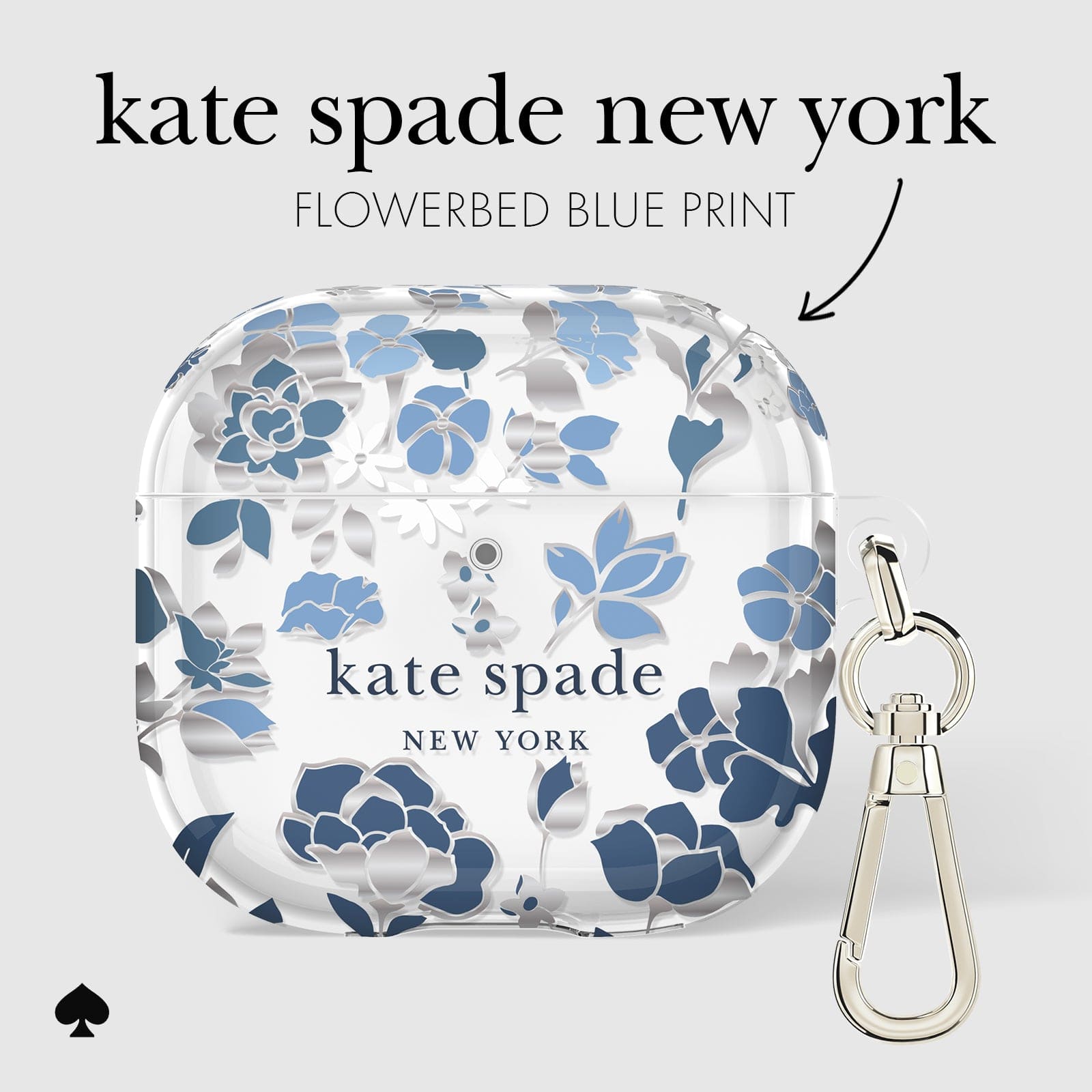 kate spade new york Flowerbed Blue - AirPods 4