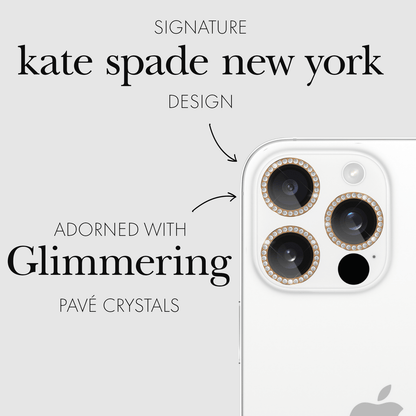 kate spade new york Camera Lens Protector Set in Stone - iPhone 16 Pro / 16 Pro Max
