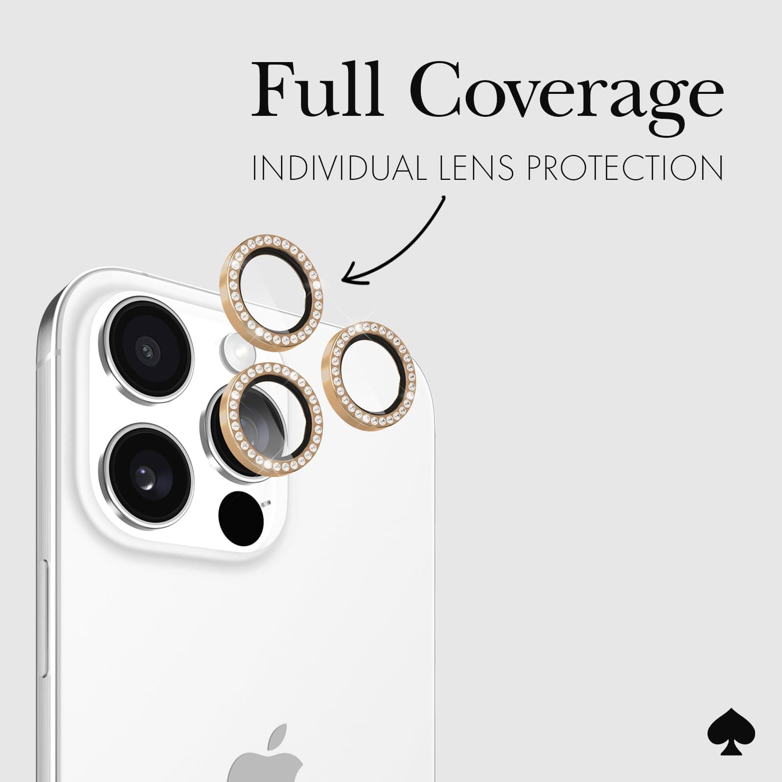 kate spade new york Camera Lens Protector Set in Stone - iPhone 16 Pro / 16 Pro Max