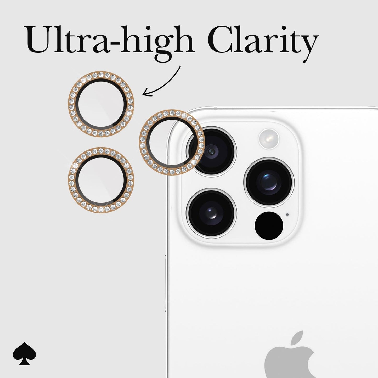 kate spade new york Camera Lens Protector Set in Stone - iPhone 16 Pro / 16 Pro Max