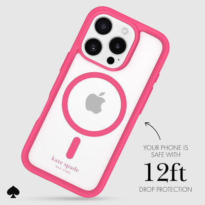 kate spade new york Ultra Protective Pom Pom Pink MagSafe - iPhone 16 Pro