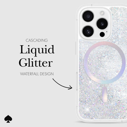 kate spade new york Liquid Glitter Opal Iridescent MagSafe - iPhone 16 Pro