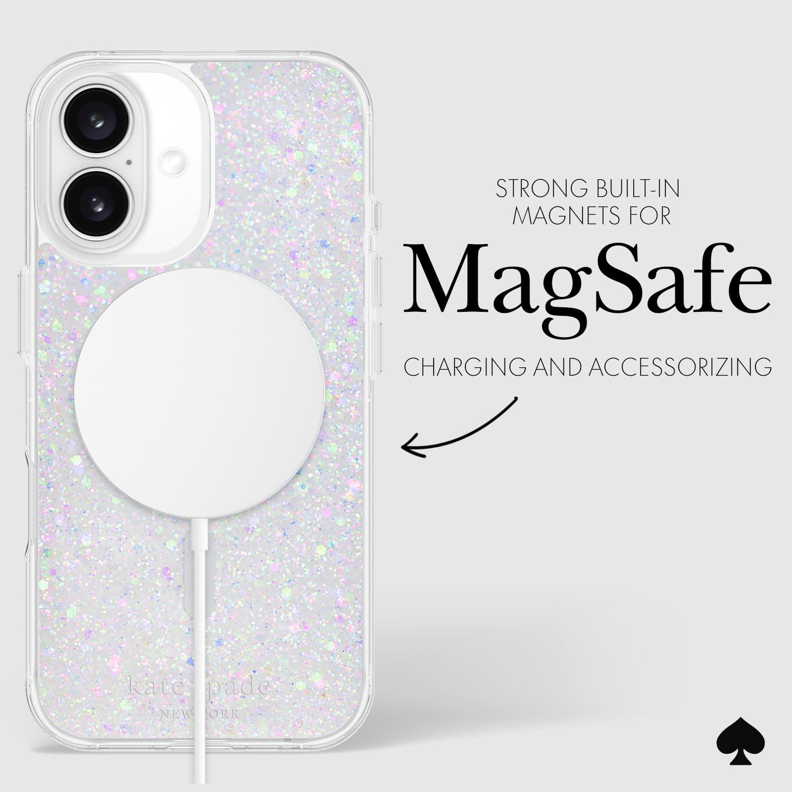 kate spade new york Chunky Glitter MagSafe - iPhone 16
