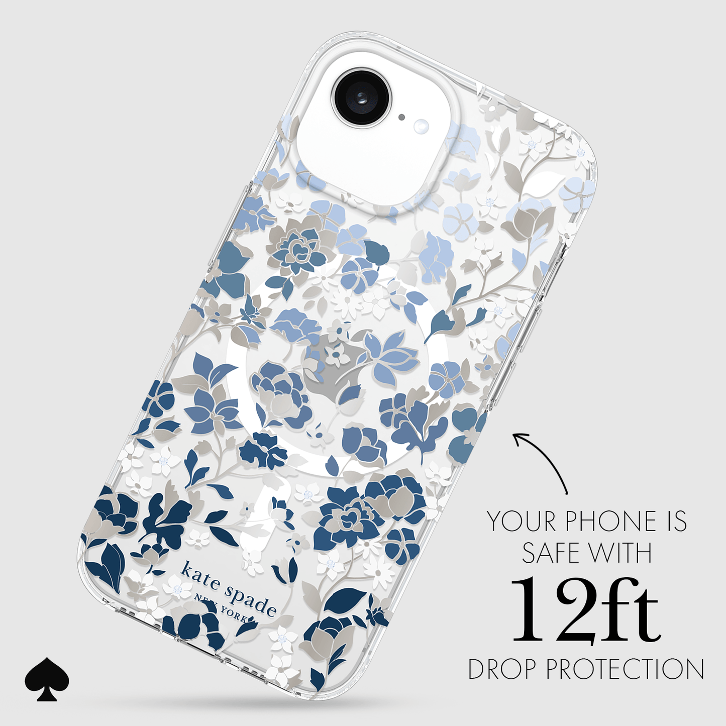 kate spade new york Flowerbed Blue MagSafe - iPhone 17e/ 16e