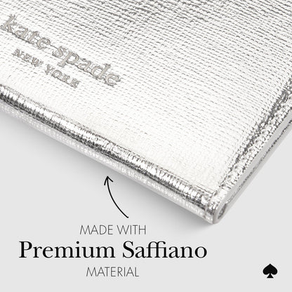 kate spade new york Metallic Silver Morgan MagSafe Wallet