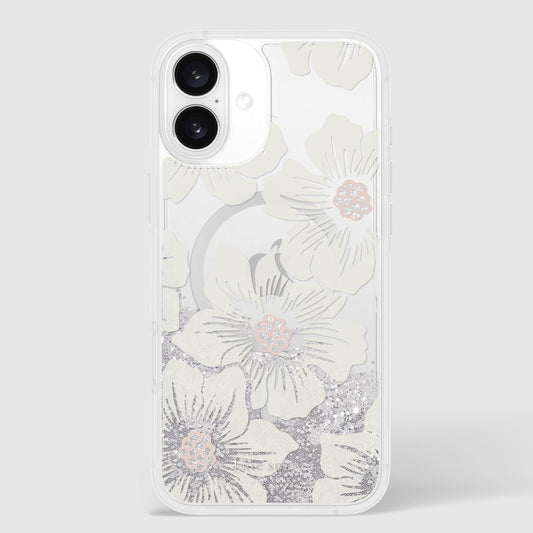 kate spade new york Liquid Glitter Hollyhock MagSafe - iPhone 16 Plus