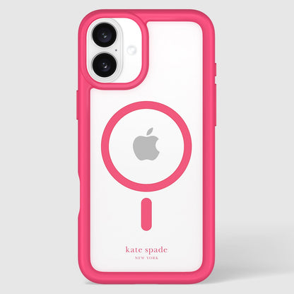 kate spade new york Ultra Protective Pom Pom Pink MagSafe - iPhone 16 Plus