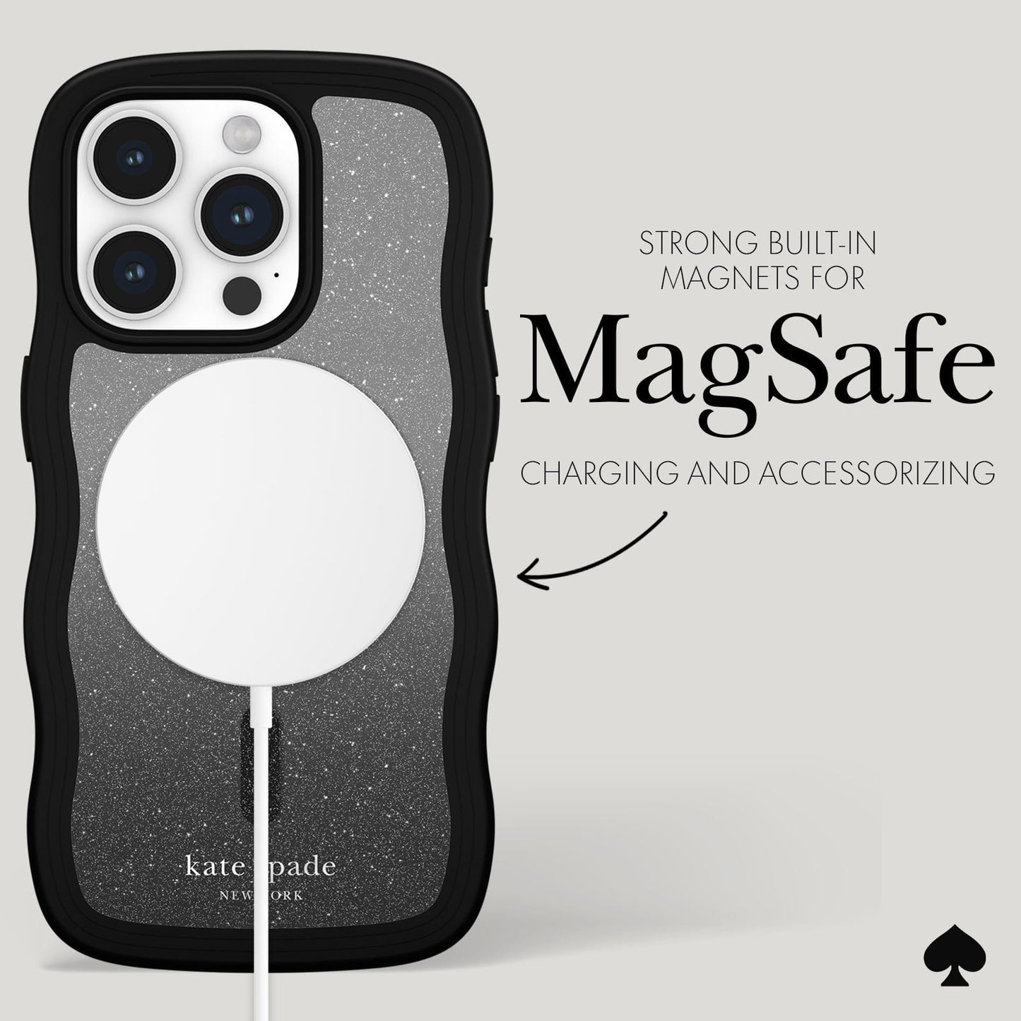 kate spade new york Wavy Nightfall MagSafe - iPhone 15 Pro