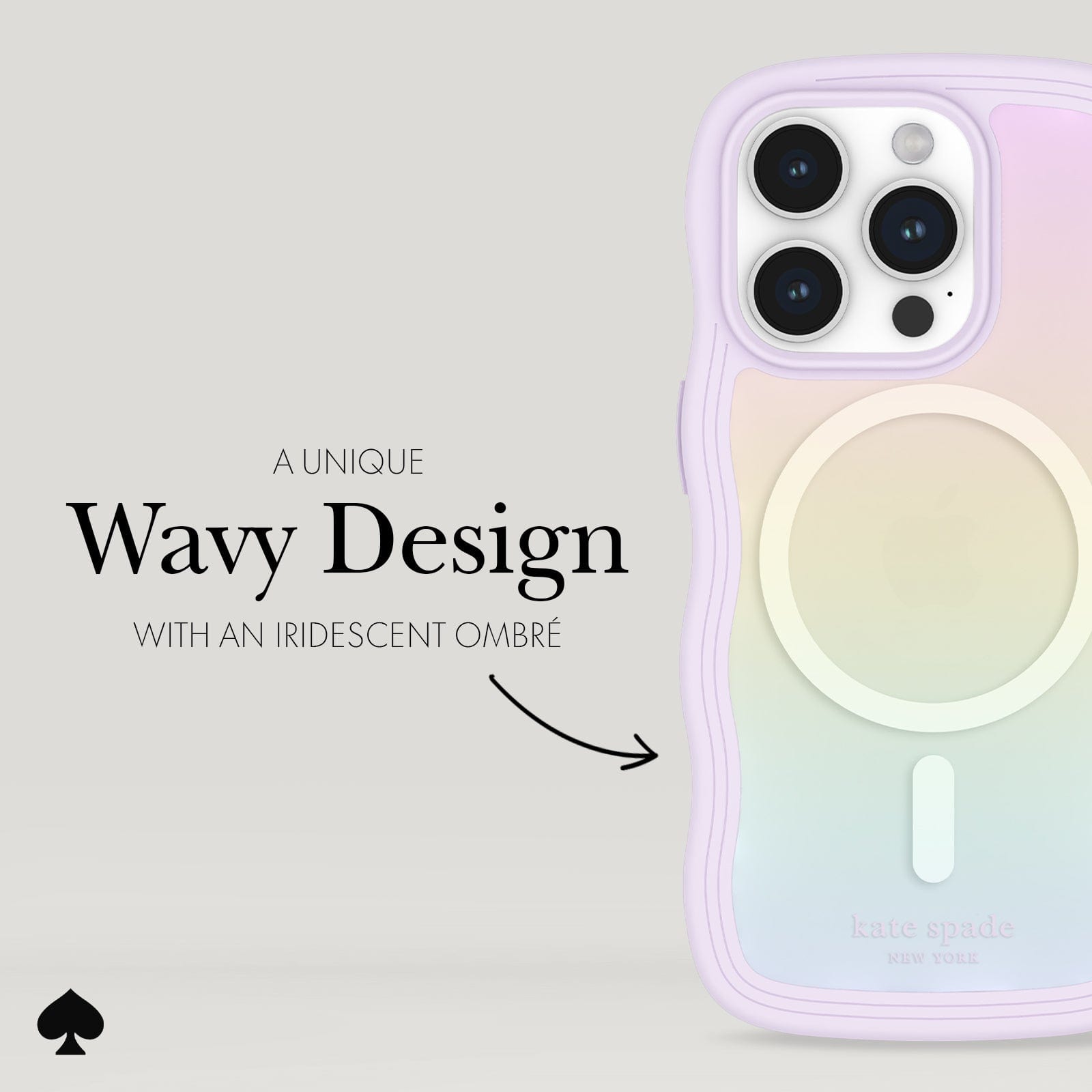kate spade new york Wavy Opal Iridescent MagSafe - iPhone 15 Pro