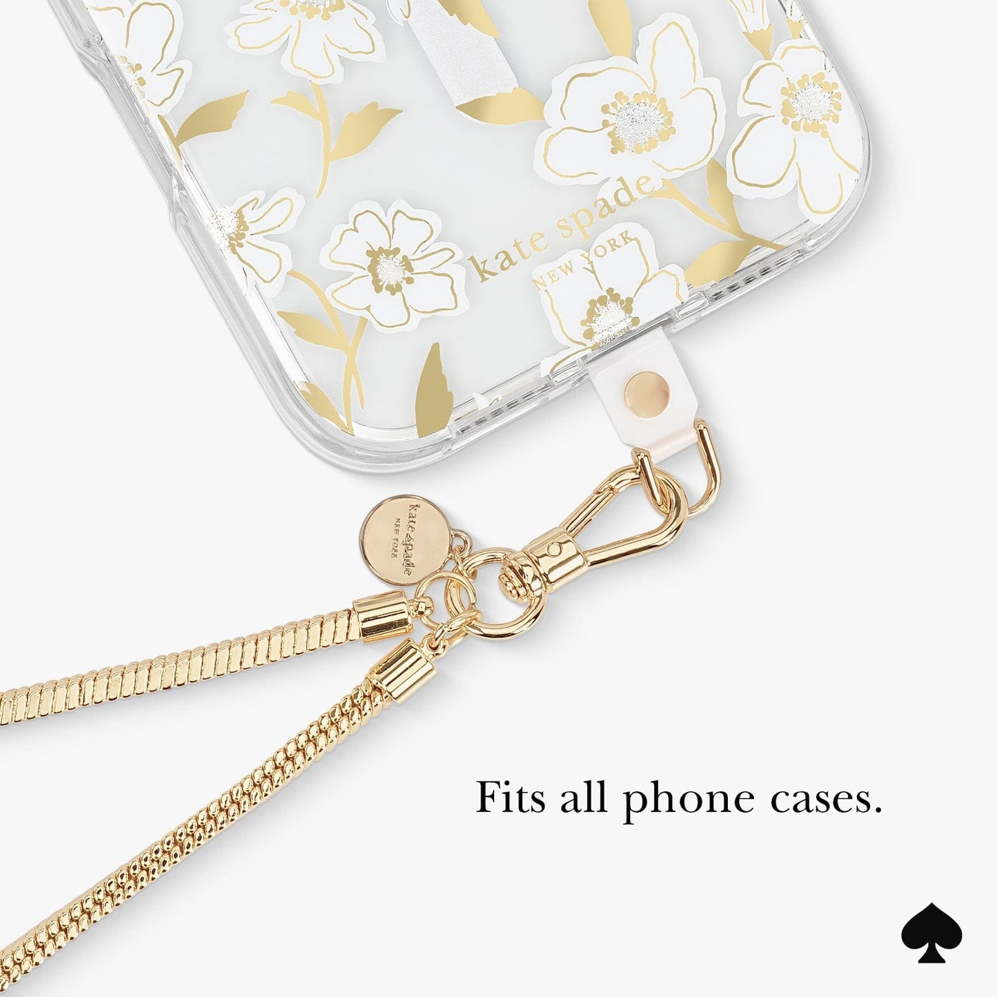 kate spade new york Heart of Gold Phone Charm