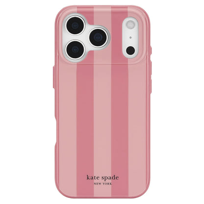 kate spade new york Stripe Rose Coral MagSafe - iPhone 17 Pro