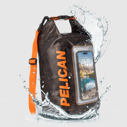 Pelican Marine Waterproof 5L Dry Bag (Hunter Camo) - Phone Pouch