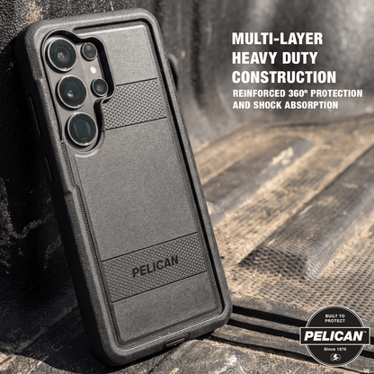 Pelican Voyager Black with Holster and Magnet - Galaxy S26 Ultra