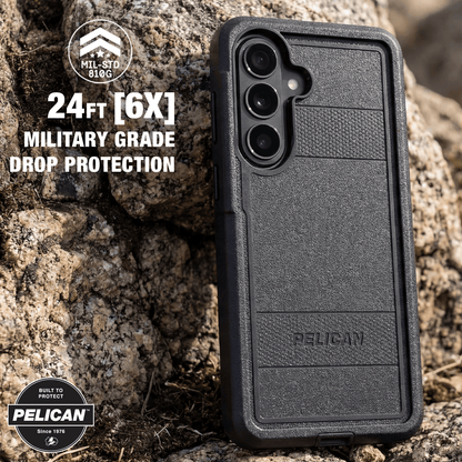 Pelican Voyager Black with Holster and Magnet - Galaxy S26+