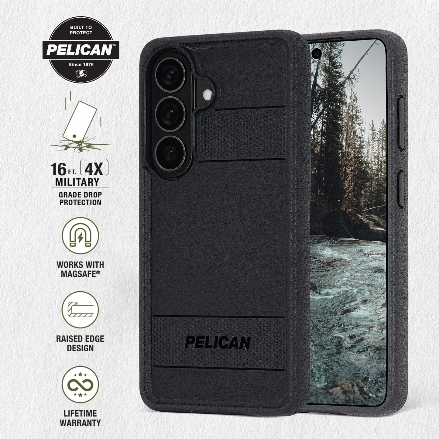 Pelican Protector Black with Magnet - Galaxy S26