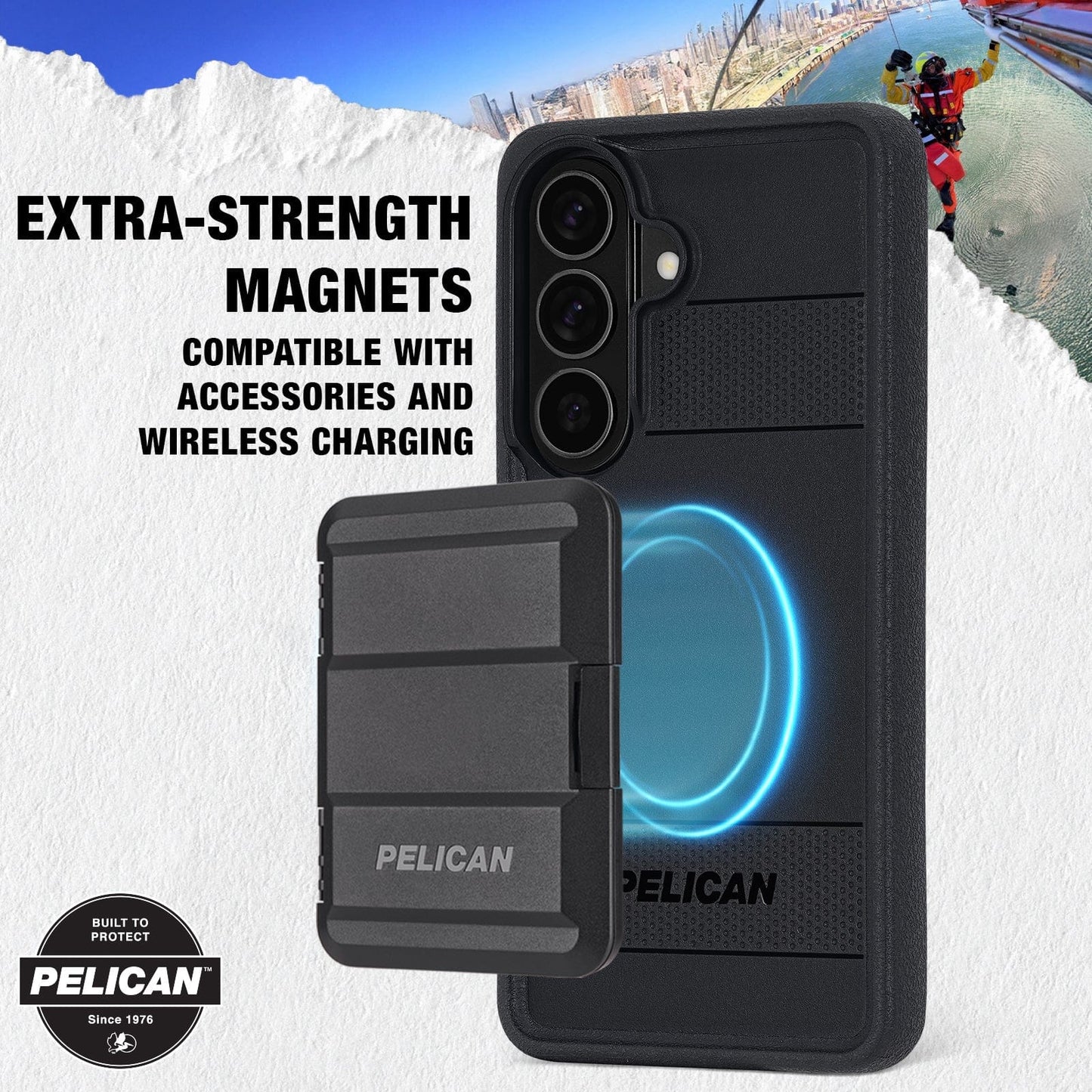 Pelican Protector Black with Magnet - Galaxy S26