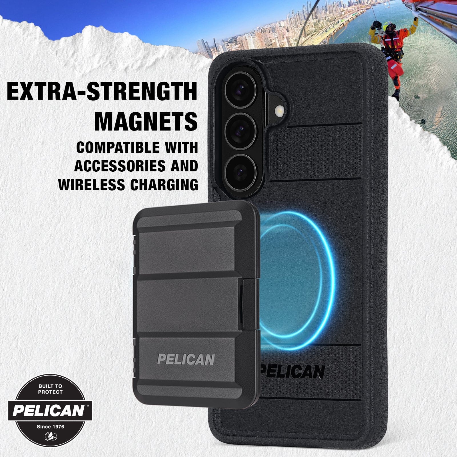 Pelican Protector Black with Magnet - Galaxy S26