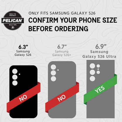 Pelican Protector Black with Magnet - Galaxy S26